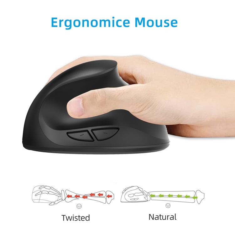 X10 2.4G Wireless Rechargeable Vertical Ergonomic Gaming Mouse, X10 Rechargeable (Black), X10 Rechargeable (Grey) – Durable Build, Easy to Use