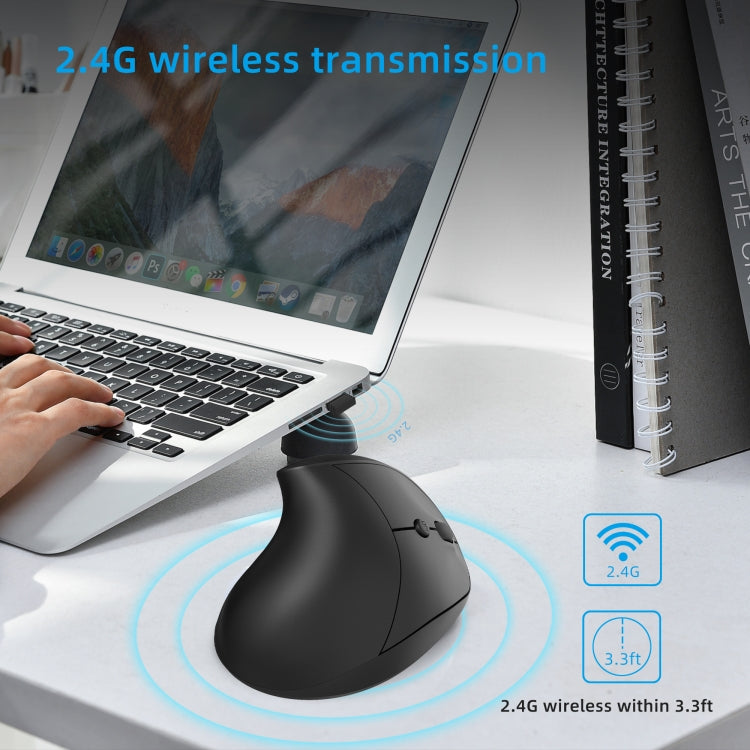 X10 2.4G Wireless Rechargeable Vertical Ergonomic Gaming Mouse, X10 Rechargeable (Black), X10 Rechargeable (Grey) – Durable Build, Easy to Use