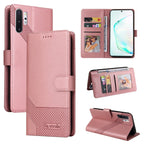 GQUTROBE Skin Feel Magnetic Leather Phone Case, For Samsung Galaxy Note10+, For Samsung Galaxy Note20, For Samsung Galaxy Note20 Ultra, For Samsung Galaxy S8 For Samsung Galaxy Note10+ Rose Gold