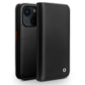 QIALINO Business Horizontal Flip PU Phone Case, For iPhone 14, For iPhone 14 Plus, For iPhone 14 Pro Max For iPhone 14 Black