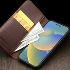 QIALINO Business Horizontal Flip PU Phone Case, For iPhone 14, For iPhone 14 Plus, For iPhone 14 Pro Max