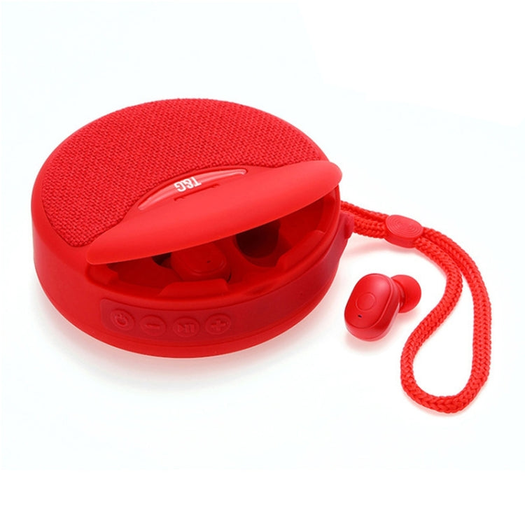 TG808 Wireless Headphones – 2 in 1 Mini Wireless Bluetooth Speaker Wireless Headphones Red