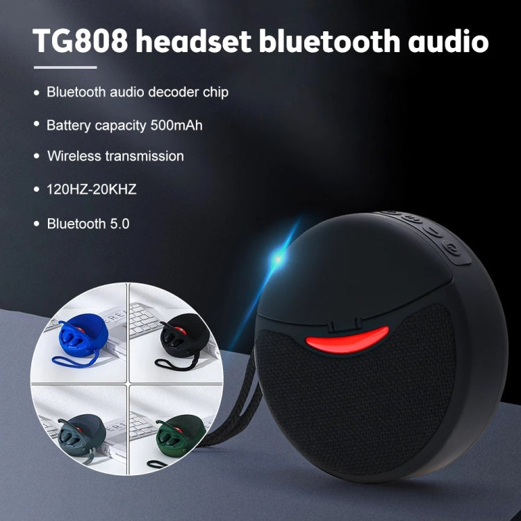 TG808 Wireless Headphones – 2 in 1 Mini Wireless Bluetooth Speaker Wireless Headphones