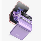 GKK Magnetic Full Coverage Phone Flip Case with Pen, For Samsung Galaxy Z Flip4