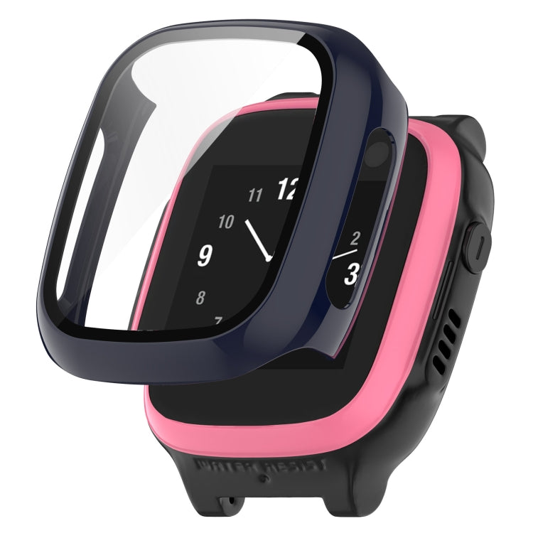 PC + Tempered Film Integrated Protective Watch Case – Durable Build, Easy to Use, For Huawei Watch Fit Mini, For Xplora X5 Play Children Watch For Xplora X5 Play Children Watch Ink Blue