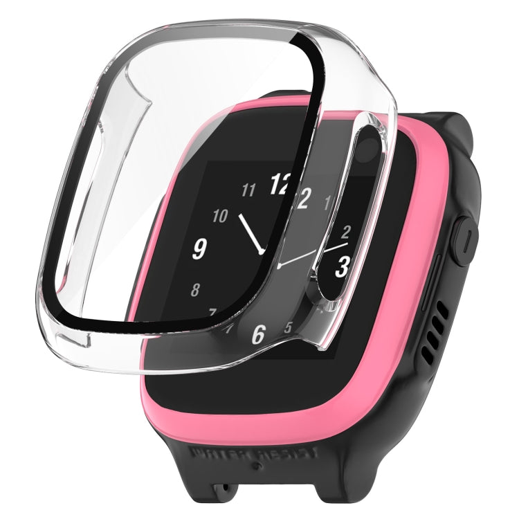 PC + Tempered Film Integrated Protective Watch Case – Durable Build, Easy to Use, For Huawei Watch Fit Mini, For Xplora X5 Play Children Watch For Xplora X5 Play Children Watch Transparent White