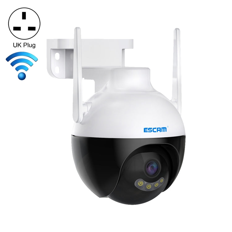 ESCAM QF300 3MP Smart WiFi IP Camera Support AI Humanoid Detection/Auto Tracking/Cloud Storage/Two-way Voice Night Vision, US Plug, UK Plug, AU Plug, EU Plug – Waterproof UK Plug