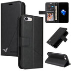 GQUTROBE Right Angle Leather Phone Case, For iPhone 7 / 8 / SE 2020 / SE 2022