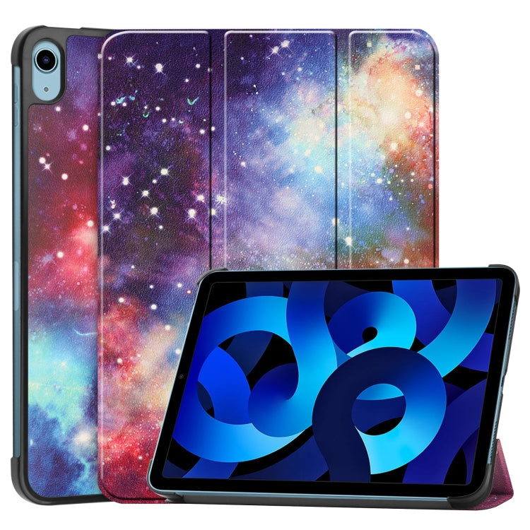 Custer Painted Leather Tablet Case with Holder, For iPad 2025 / 2022 For iPad 2025 2022 Milky Way Nebula