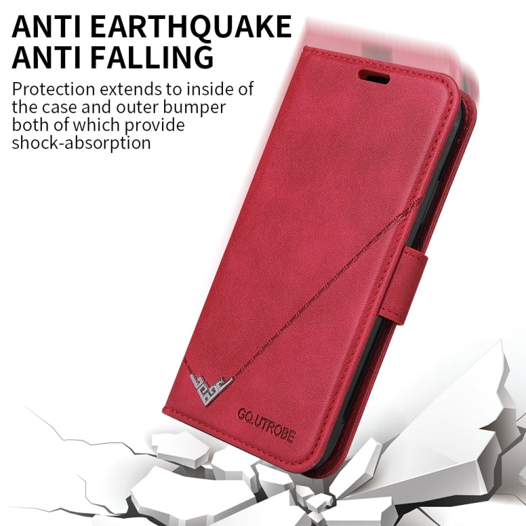 GQUTROBE Right Angle Leather Phone Case – Wear-resistant, Card Slot, Kickstand, For Huawei P40, For Huawei P40 Lite, For Huawei P40 Pro, Huawei P smart 2021