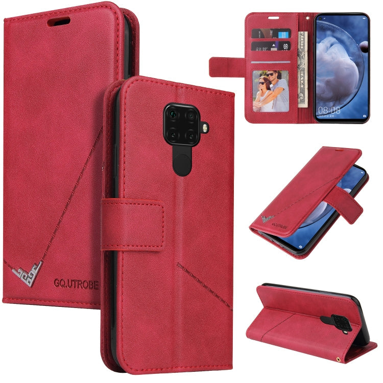 GQUTROBE Right Angle Leather Phone Case – Wear-resistant, Card Slot, Kickstand, For Huawei Mate 30 Lite, For Huawei Mate 30 Pro, For Huawei Mate 20 Pro, For Huawei P30