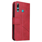 GQUTROBE Right Angle Leather Phone Case – Wear-resistant, Card Slot, Kickstand, For Huawei Enjoy 9s, For Huawei Y6 2019