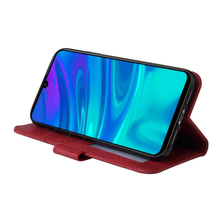 GQUTROBE Right Angle Leather Phone Case – Wear-resistant, Card Slot, Kickstand, For Huawei Enjoy 9s, For Huawei Y6 2019