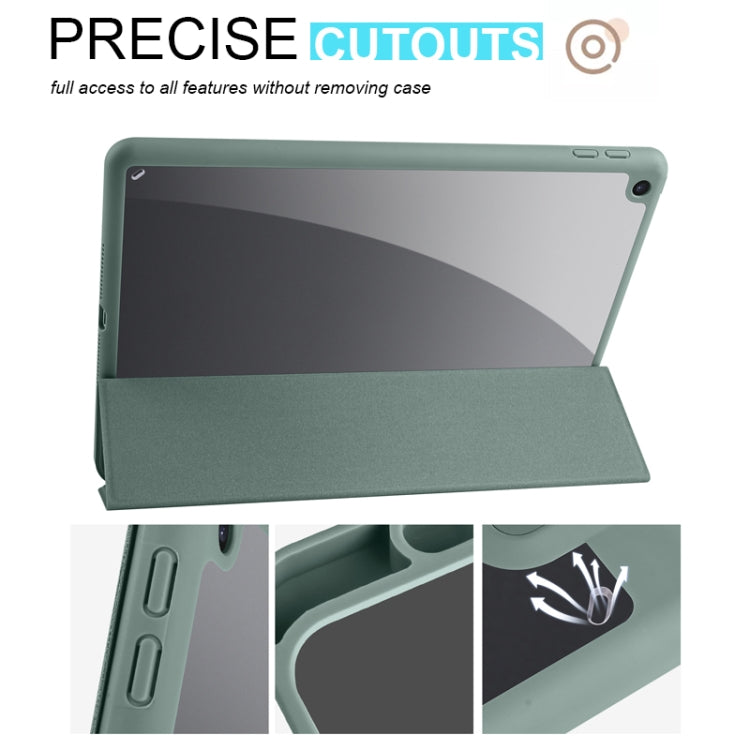 Acrylic 3-folding Smart Leather Tablet Case, For iPad 9.7 2018/2017, For iPad 10.2 2021/2020/2019, For iPad Air 2022/2020/Pro 11 2021/2020/2018