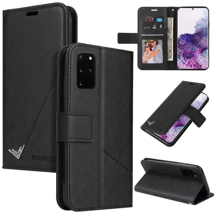 GQUTROBE Right Angle Leather Phone Case – Wear-resistant, Card Slot, Kickstand, For Samsung Galaxy S20 Ultra, For Samsung Galaxy S21 FE 5G, For Samsung Galaxy S20 FE, For Samsung Galaxy Note20 For Samsung Galaxy Note20 Black