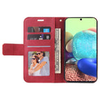 GQUTROBE Right Angle Leather Phone Case – Wear-resistant, Card Slot, Kickstand, For Samsung Galaxy A32 4G, For Samsung Galaxy A22 5G, For Samsung Galaxy A22 4G, For Samsung Galaxy A12 5G