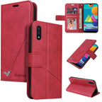GQUTROBE Right Angle Leather Phone Case, For Samsung Galaxy A02, For Samsung Galaxy A02s, For Samsung Galaxy A71 5G, For Samsung Galaxy A51 5G For Samsung Galaxy A02 Red