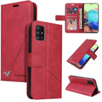 GQUTROBE Right Angle Leather Phone Case, For Samsung Galaxy M31s, For Samsung Galaxy A41, For Samsung Galaxy A31, For Samsung Galaxy A21 For Samsung Galaxy M31s Red