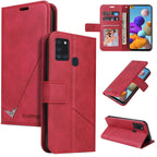 GQUTROBE Right Angle Leather Phone Case, For Samsung Galaxy A21s, For Samsung Galaxy Note10 Lite / A81, For Samsung Galaxy A71, For Samsung Galaxy A51 For Samsung Galaxy A21s Red