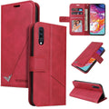 GQUTROBE Right Angle Leather Phone Case, For Samsung Galaxy A70, For Samsung Galaxy A50, For Samsung Galaxy A40, For Samsung Galaxy A20 / 30 For Samsung Galaxy A70 Red