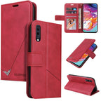GQUTROBE Right Angle Leather Phone Case, For Samsung Galaxy A70, For Samsung Galaxy A50, For Samsung Galaxy A40, For Samsung Galaxy A20 / 30 For Samsung Galaxy A70 Red