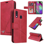GQUTROBE Right Angle Leather Phone Case, For Samsung Galaxy A20e, For Samsung Galaxy A20s, For Samsung Galaxy A10s, For Samsung Galaxy A10 / M10 For Samsung Galaxy A20e Red