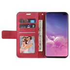 GQUTROBE Right Angle Leather Phone Case, For Samsung Galaxy S10, For Samsung Galaxy S10e, For Samsung Galaxy S10+