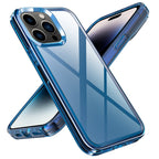 Transparent Armor Phone Case, For iPhone 14 Pro Max, For iPhone 14 Pro For iPhone 14 Pro Max Blue