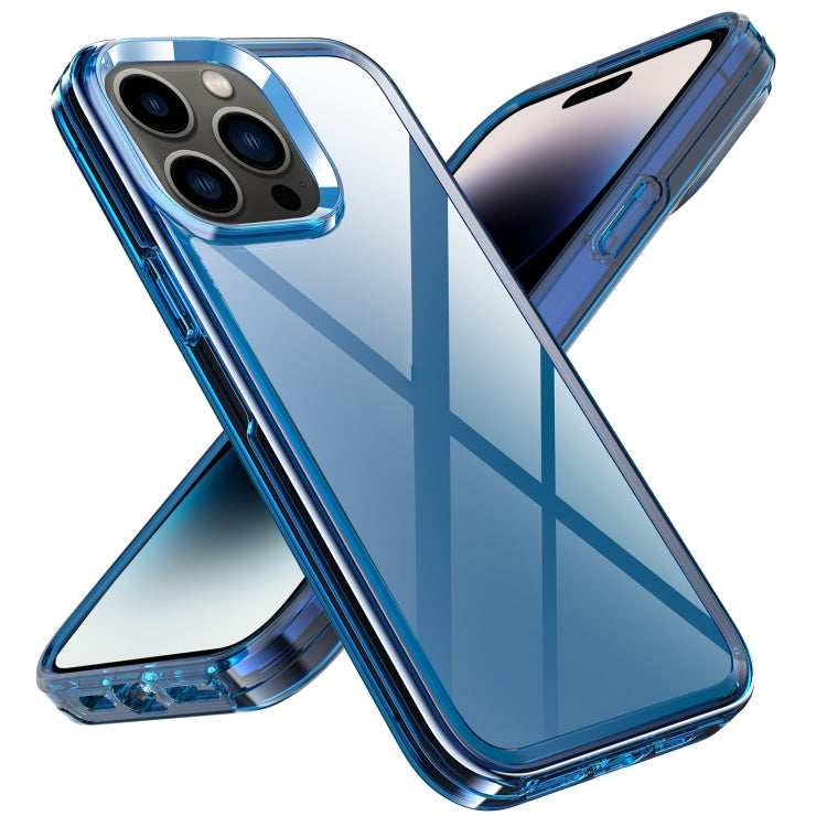 Transparent Armor Phone Case, For iPhone 14 Pro Max, For iPhone 14 Pro For iPhone 14 Pro Max Blue