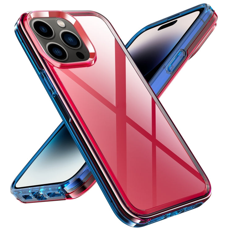 Transparent Armor Phone Case – Durable Build, Easy to Use, For iPhone 14 Pro Max, For iPhone 14 Pro For iPhone 14 Pro Max Red