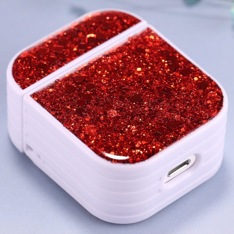 For AirPods 1 / 2 Glitter Sequins Wireless Earphone Protective Case,...