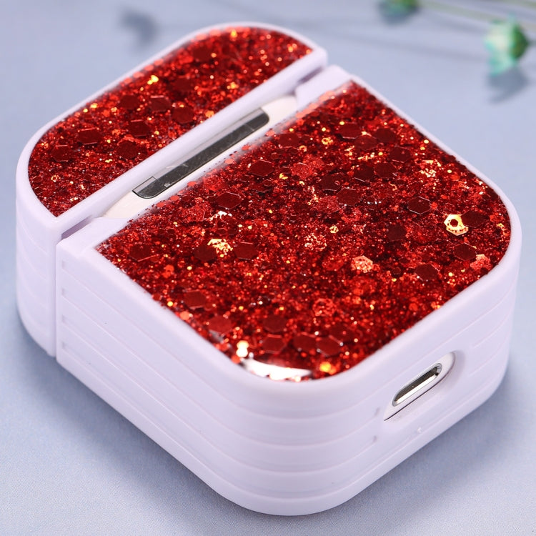 For AirPods 1 / 2 Glitter Sequins Wireless Earphone Protective Case,...