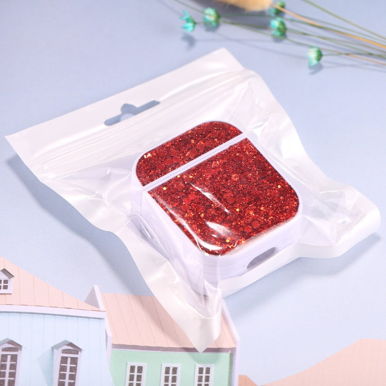 For AirPods 1 / 2 Glitter Sequins Wireless Earphone Protective Case,...