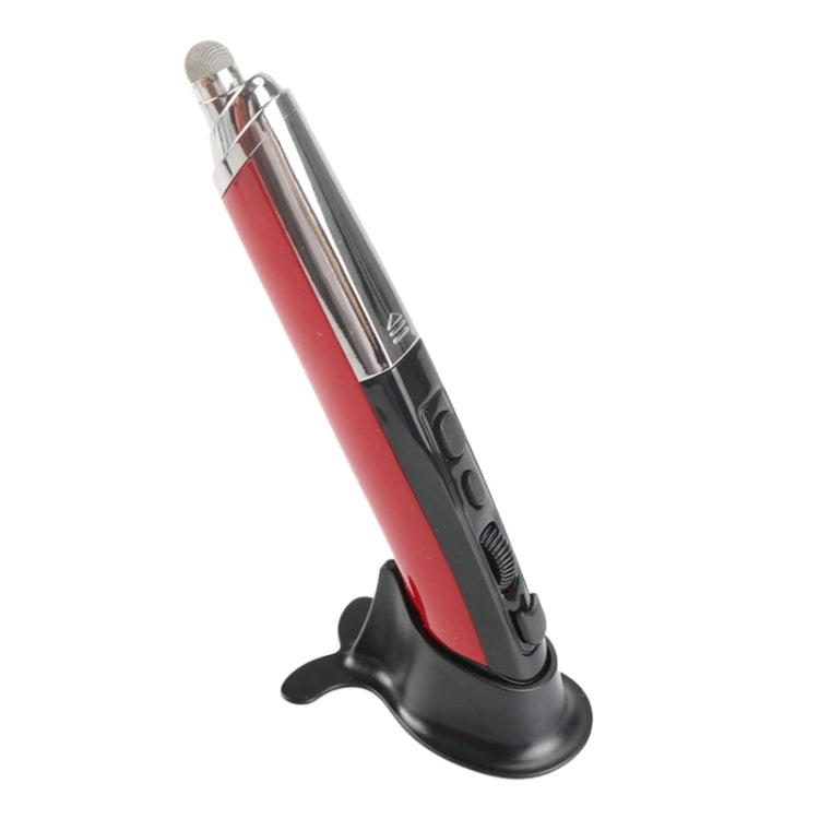 PR-08 Multifunctional Wireless Bluetooth Pen Mouse Capacitive Pen Mouse, 4-keys(White), 4-keys(Blue), 4-keys(Grey), 4-keys(Red), 4-keys(Black) – Bluetooth 4-keys(Red) Red