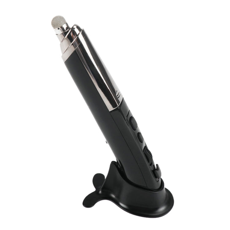 PR-08 Multifunctional Wireless Bluetooth Pen Mouse Capacitive Pen Mouse, 4-keys(White), 4-keys(Blue), 4-keys(Grey), 4-keys(Red), 4-keys(Black) – Bluetooth 4-keys(Black) Black