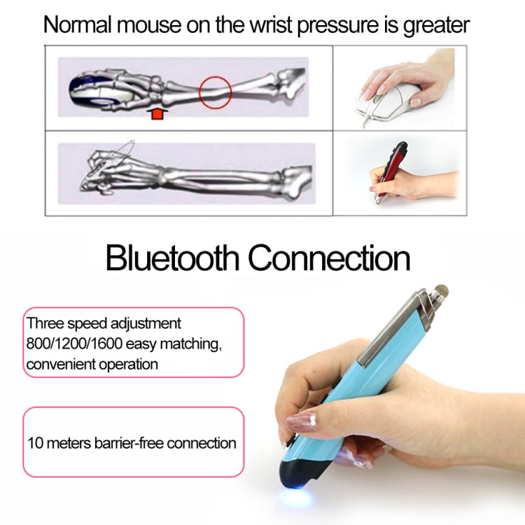 PR-08 Multifunctional Wireless Bluetooth Pen Mouse Capacitive Pen Mouse, 4-keys(White), 4-keys(Blue), 4-keys(Grey), 4-keys(Red), 4-keys(Black) – Bluetooth