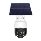 ESCAM QF724 3MP 24h Recording Cloud Storage PT 4G PIR Alarm IP Camera with Solar Panel, US Plug, EU Plug – Waterproof US Plug