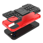 Tire Texture TPU + PC Phone Case with Holder, For iPhone 14, For iPhone 14 Plus, For iPhone 14 Pro