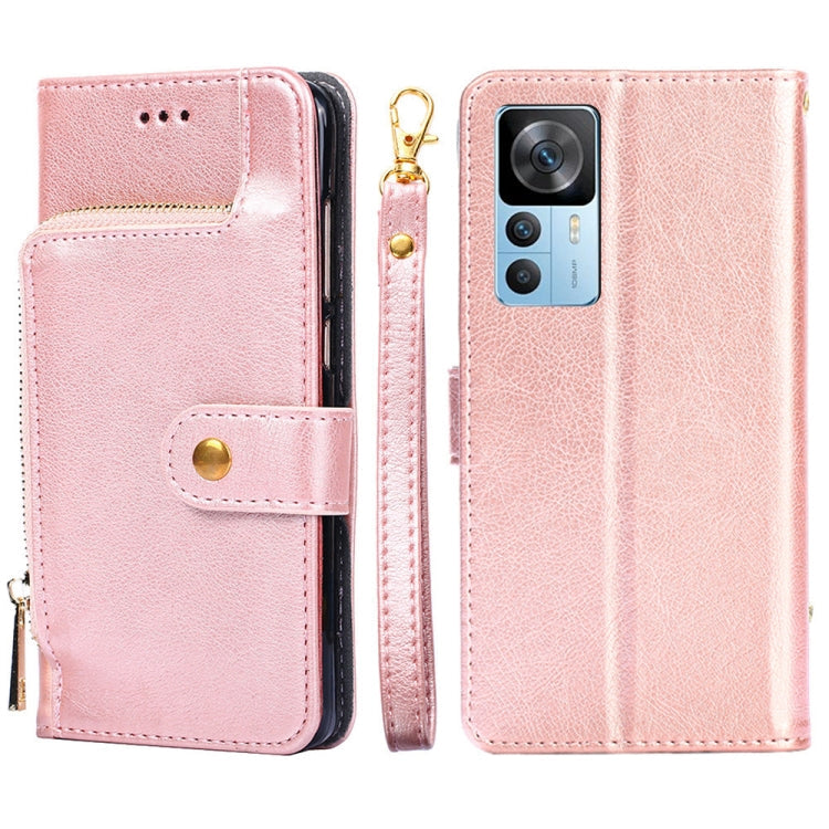 Zipper Bag Leather Phone Case – Card Slot, Leather, TPU, For OnePlus Ace Pro 5G, For Xiaomi Redmi K50 Ultra/Xiaomi 12T/Xiaomi 12T Pro, For Asus Zenfone 9, For Huawei nova Y90 4G For Xiaomi Redmi K50 Ultra Xiaomi 12T Xiaomi 12T Pro Rose Gold