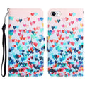 Colored Drawing Leather Phone Case, For iPhone 7 / 8 For iPhone 7 8 Heart