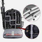 CADeN D6 V Camera Backpack Shoulders Drawbar Nylon Camera Bag, D6 V 32 x 18 x 43cm
