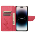 Butterfly Embossed Horizontal Flip Leather Phone Case, For iPhone 14 Pro Max