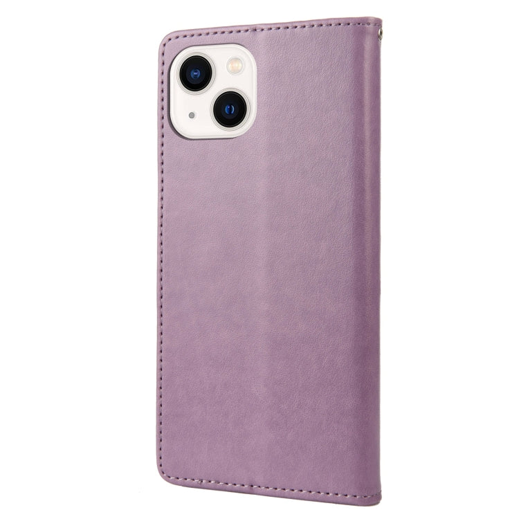 Butterfly Flower Pattern Flip Leather Phone Case – Lanyard, Card Slot, Flip, For iPhone 14, For iPhone 14 Plus, For iPhone 14 Pro