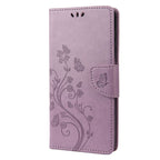 Butterfly Flower Pattern Flip Leather Phone Case, For iPhone 14 Pro Max