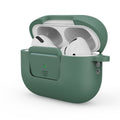 Earphone Silicone PC Protective Case with Switch Button and Buckle, For AirPods Pro 2 For AirPods Pro 2 Green