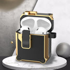 Wireless Earphone Eagle Electroplating Protective Case with Hook, For AirPods 1 / 2, For AirPods 3