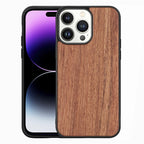 TPU + Solid Wood Phone Case, For iPhone 14 Pro Max For iPhone 14 Pro Max Rosewood