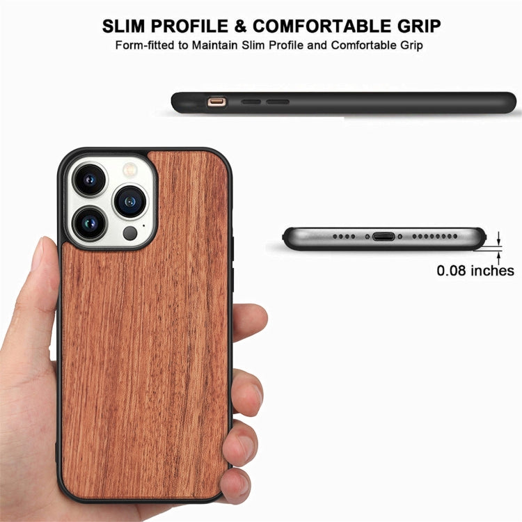 TPU + Solid Wood Phone Case, For iPhone 14 Pro Max