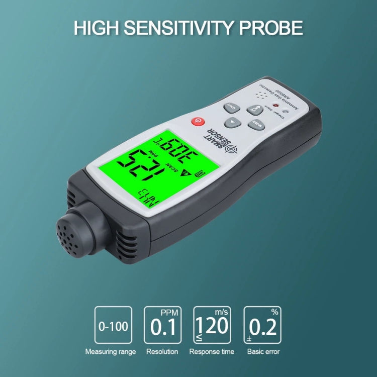 SmartSensor AR8500 Handheld Ammonia Gas NH3 Detector Meter, AR8500 – Durable Build, Easy to Use