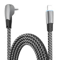 3A USB-C/Type-C to 8 Pin Elbow Fast Charge Data Cable, 3A Type-C to 8 Pin 1.2m, 3A Type-C to 8 Pin 2m 3A Type-C to 8 Pin 1.2m